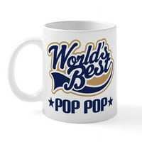 Cafepress - Най -добрата халба с поп от мало - керамична чаша - чаша за новост за кафе