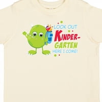 Inktastic Погледнете детската градина тук, аз идвам със сладък подарък за зелено чудовище момче дете или тениска за момиче