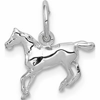 10k чар за бял златен кон, направен в Съединените щати -Jewelry от сладък грах