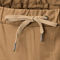 NJSHNMN Мъжки панталони за джогинг пънк товар торбисти хмел харем панталони Леки риболовни панталони, каки, ​​xxxl