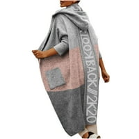 Потърсете всяко събитие, AXXD есен за ежедневни пачуърк отпечатани леки жилетка за пуловер с дълъг ръкав за жени Лятна клирънс розов размер 10