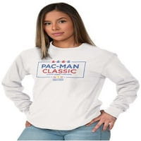 Pacman Решаване на пъзели Тениска с дълъг ръкав мъже жени Бриско Брандс x
