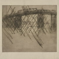Печат: Old Battersea Bridge, 1879