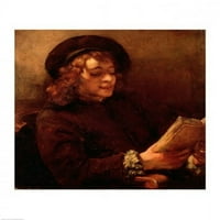 Posterazzi Balxam648large Titus Reading C.1656- Плакат печат от Rembrandt van Rijn - in. - Голям