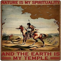 Ретро афишката за калай е естествено моята духовност, а земята е моят храм