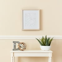 Arttoframes Clear Stain Picture Frame, рамка за плакат от бяло дърво