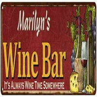 Marily's Wine Bar Red Home Kitchen Decor Sign 108240056085