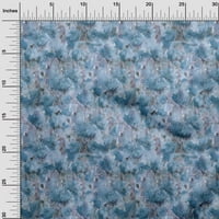 OneOone Cotton Poplin светлосиня тъкан Резюме флорална тъкан за шиене на отпечатана занаятчийска тъкан от двора Wide-1Ra
