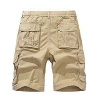 Cllios Мъжки товарни къси панталони Големи и високи мулти джобове къси панталони на открито военни къси панталони удобни велосипедни товарни къси панталони