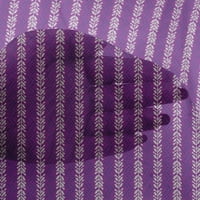 OneOone Viscose шифон тъкан пунктиран Chevron & Leaves Block Print Sewing Fabric Bty Wide