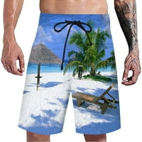 Бейкосинови къси панталони Мъже цветя плаж шорти ежедневни леки шорти за теглене