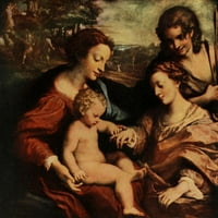 Световните картини на GTST Mystic Brail of St. Catherine Poster Print от A. Correggio