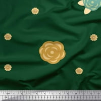 Soimoi копринена тъкан художествена тъкан от печат на цветя край двора