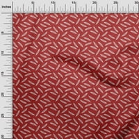 OneOone Cotton Poplin Red Fabric Feathers Шиещи тъкани край двора отпечатани DIY дрехи Шиене за шиене