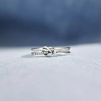 duhgbne fashion love ring silver ring cute love mother daugher ring borthy gift за дъщеря от мама татко